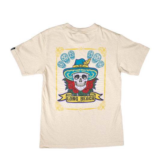 Sombrero Skull Men's Sand T-Shirt