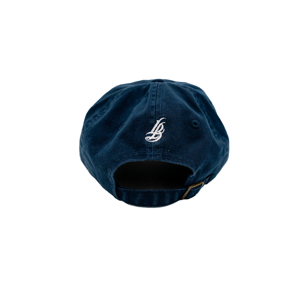 Americana Cursive LB Unstructured Navy Dad Hat