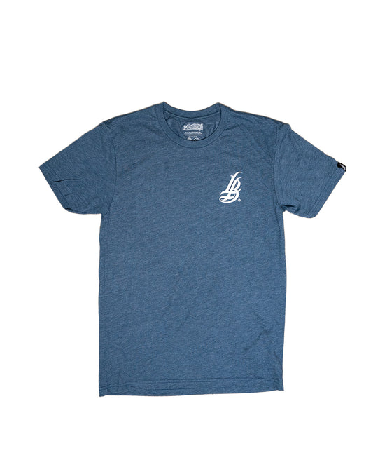 ADULT Long Beach Beach Vibes Indigo Triblend T-Shirt