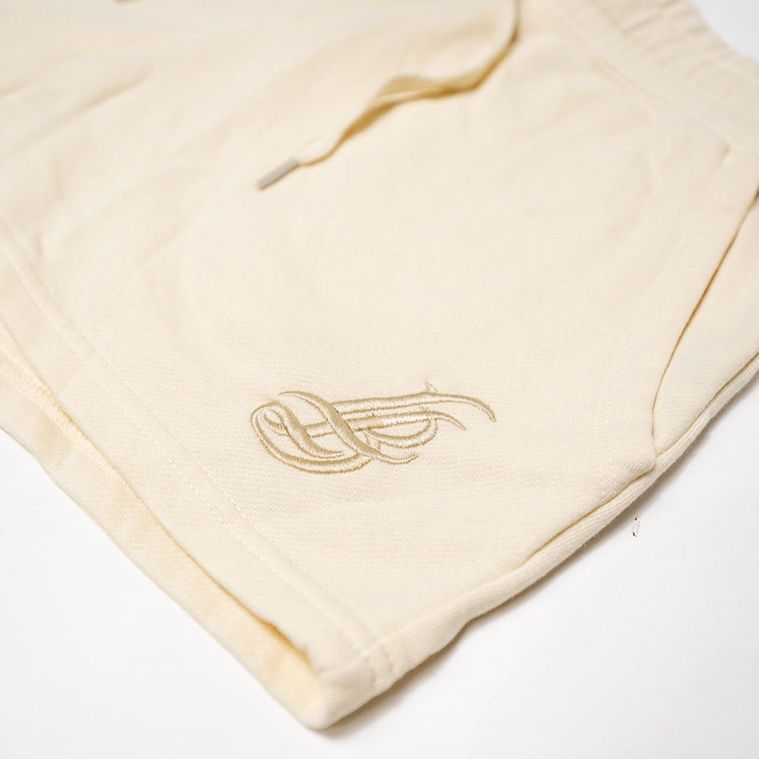 Women's Embroidered Cursive LB Bone Fleece Shorts