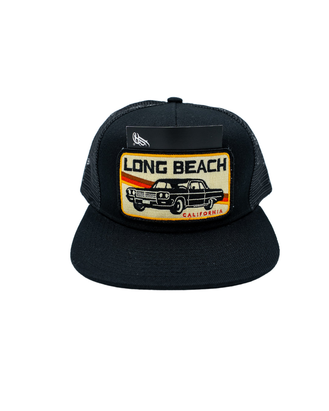 Long Beach Pocket CAR Black Trucker Hat