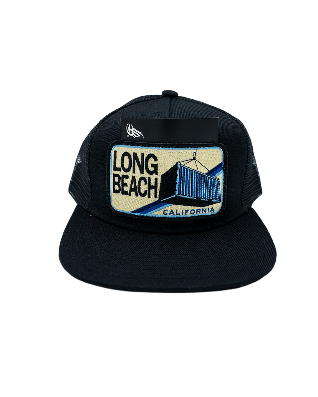 Long Beach Pocket SHIPPING CONTAINER Black Trucker Hat