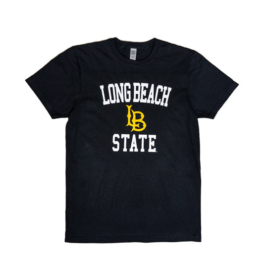 ADULT Long Beach State Arch Black T-Shirt