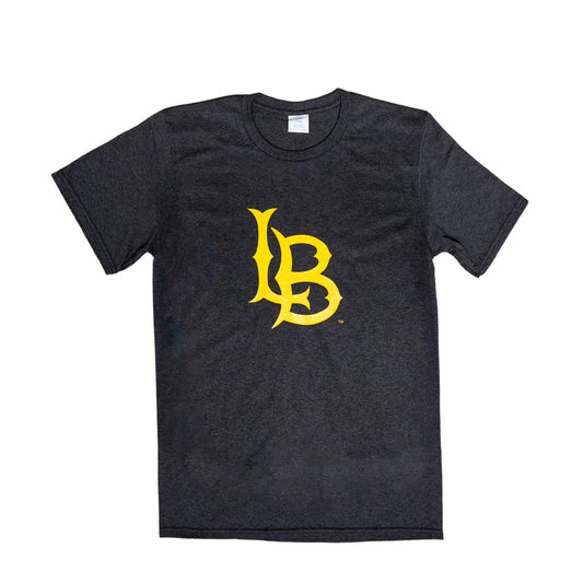 ADULT Long Beach State 'LB' Heather Charcoal T-Shirt