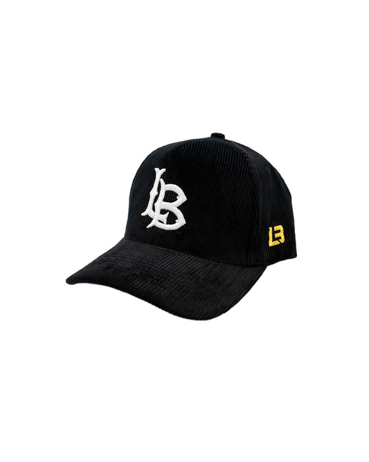 Corduroy LB Black Snapback- LBC Brand