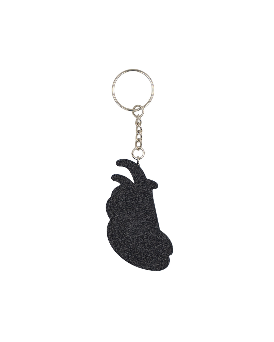 Cursive LB Black & White Keychain
