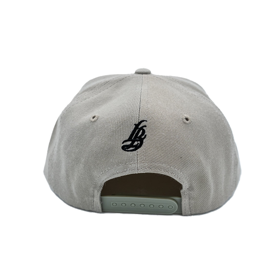 Cursive LB Grey Snapback