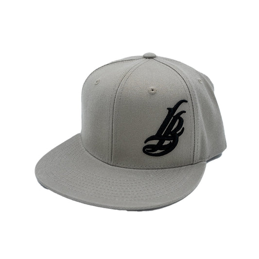Cursive LB Grey Snapback