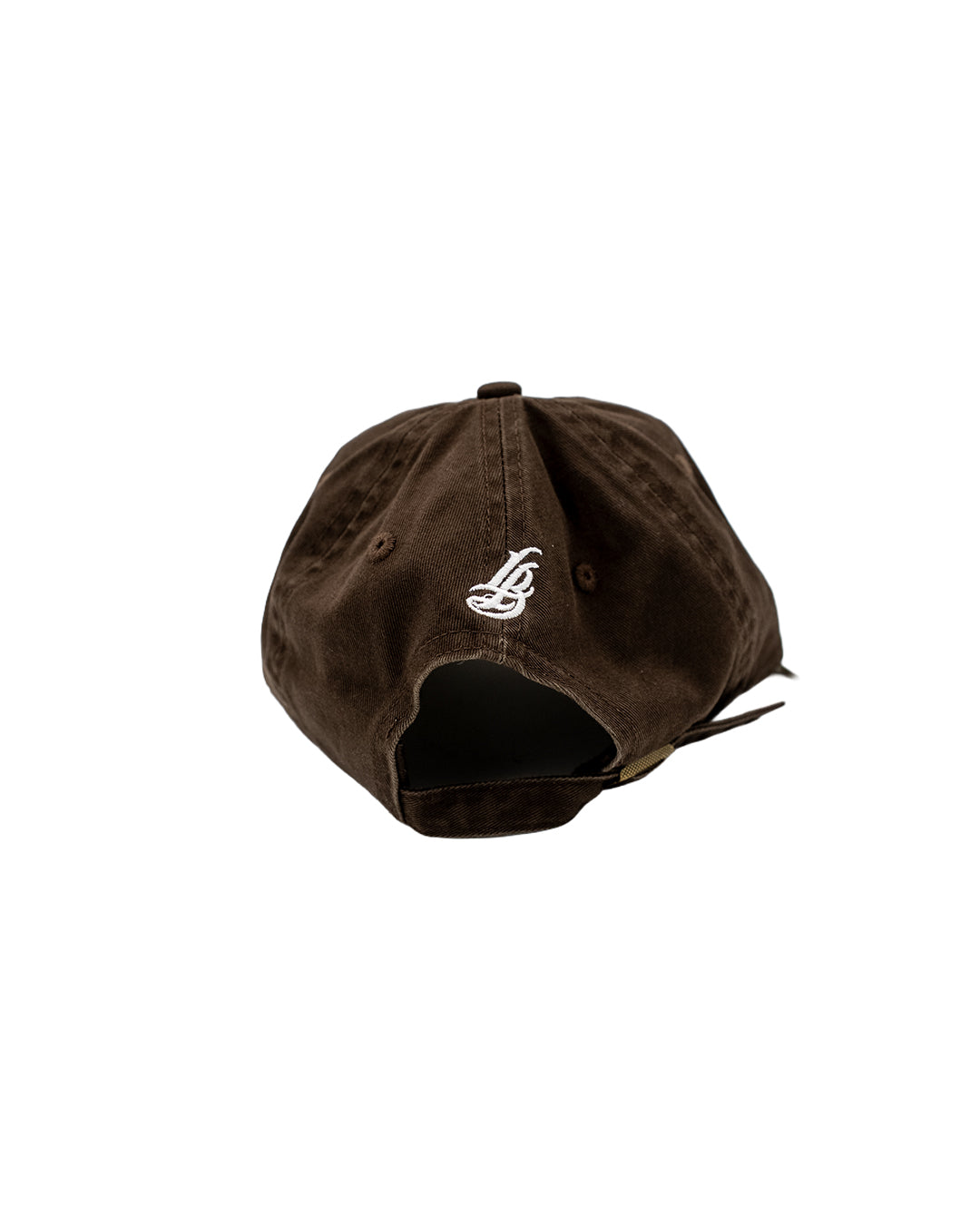Cursive LB Brown Unstructured Dad Hat