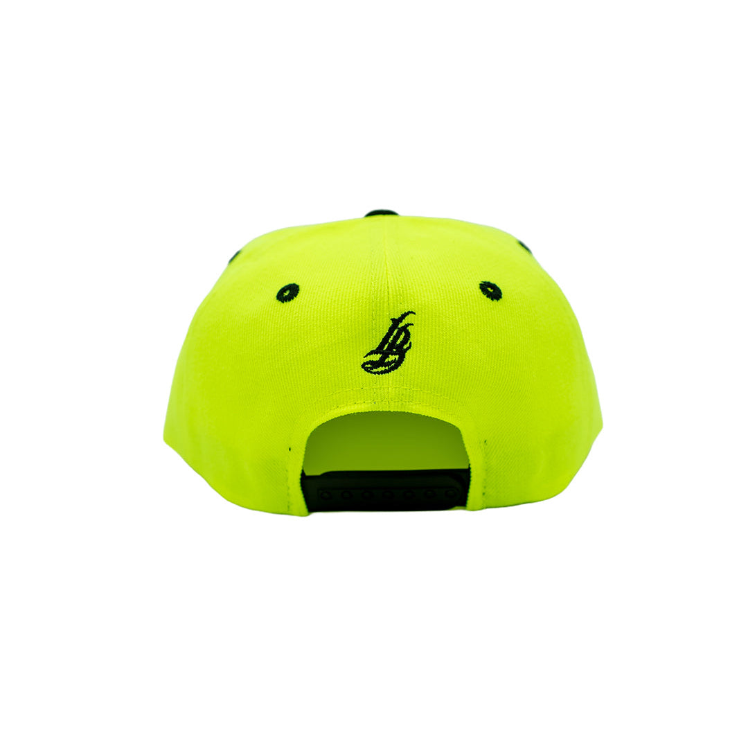 Cursive LB Neon Lime Snapback