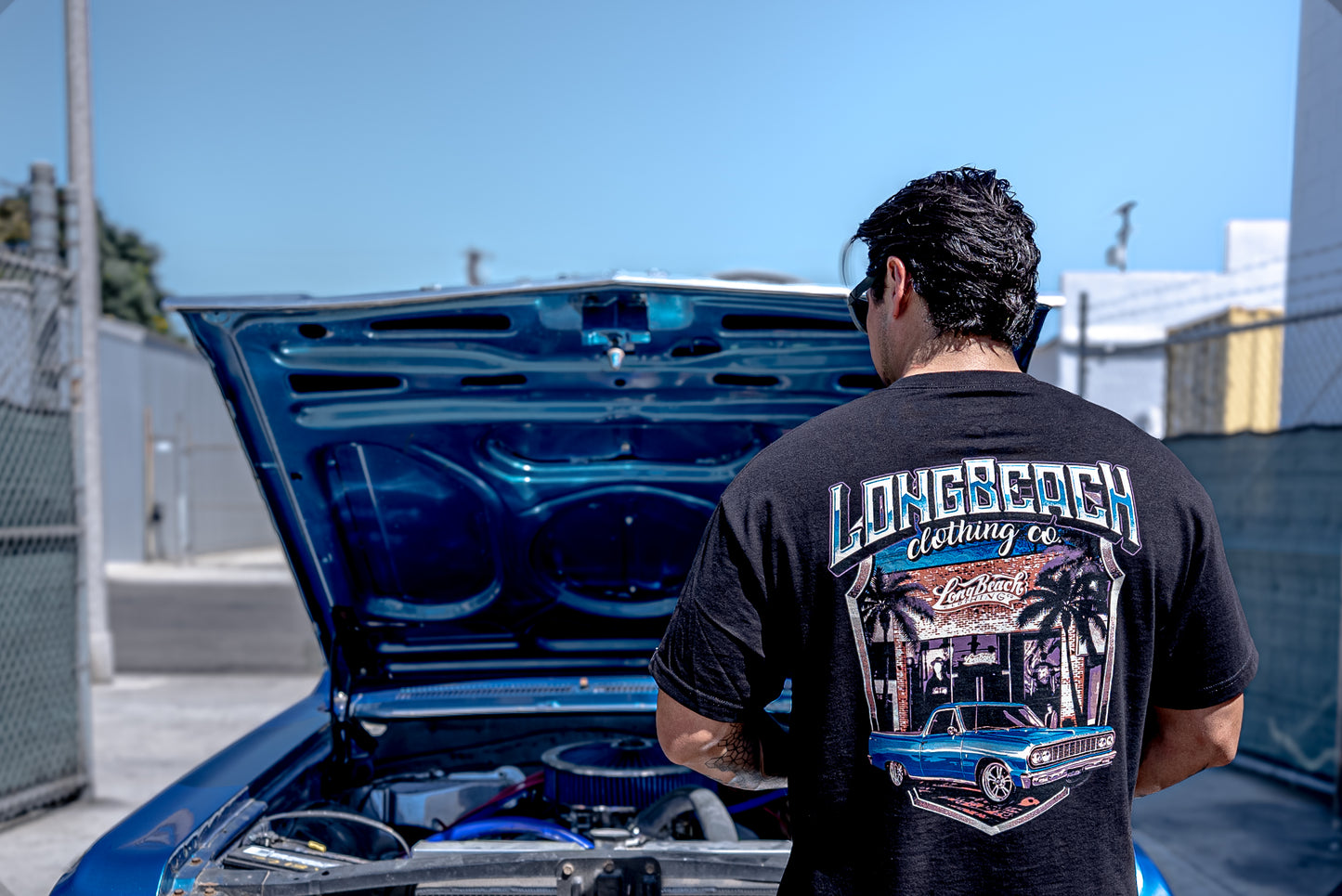 Long Beach 64 ELCO Men's Black T-Shirt