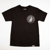 Cursive LB Sunset Men's Black T-Shirt
