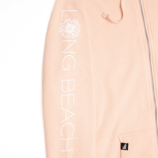 Daisy Women’s Wave Wash Blush Zip Up Hoodie
