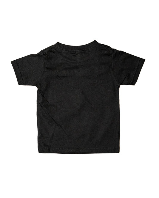 Embroidered Toddler Black T-Shirt