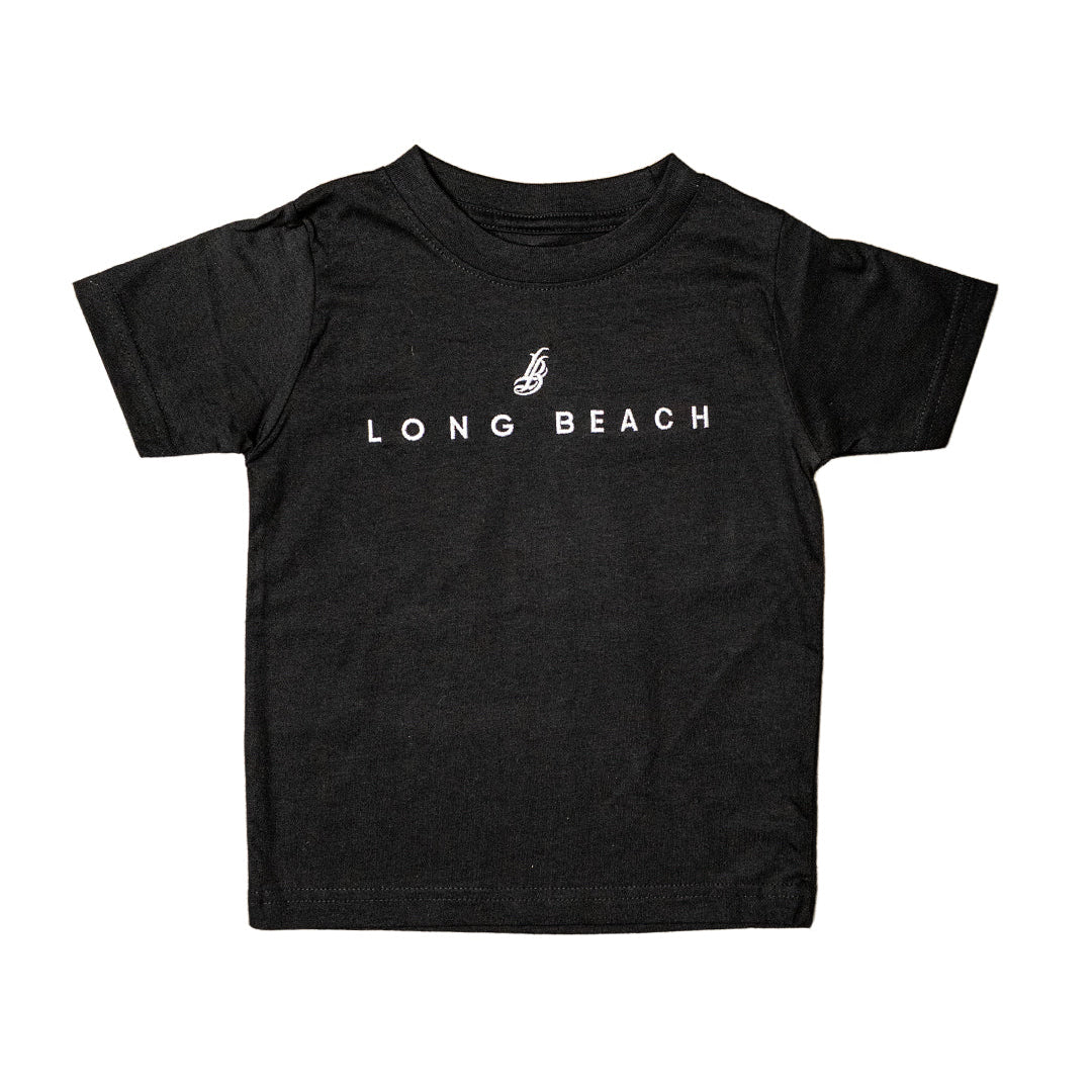 Embroidered Toddler Black T-Shirt
