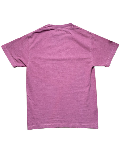 Embroidered Women's Garment-Dyed Vintage Berry T-Shirt