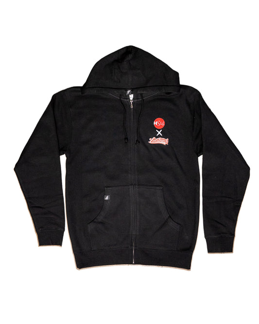 HSLB X Long Beach Clothing Co Men's Black The Villa Surfer Zip-Up Hoodie