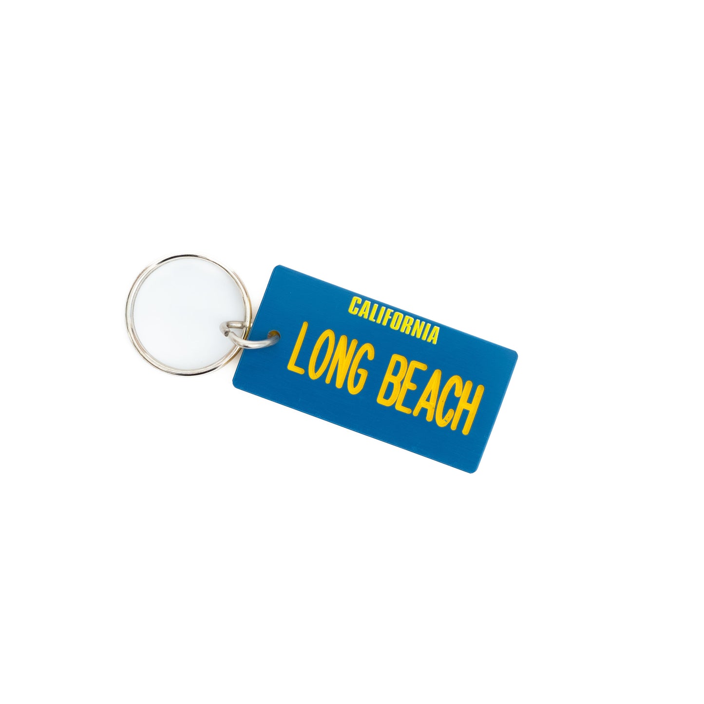 Vintage Blue License Plate Keychain