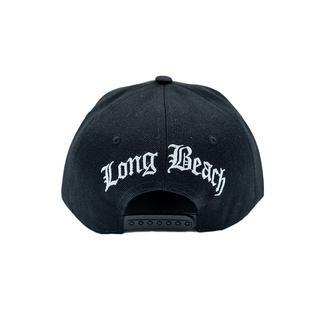 Large Old English Font Black Snapback