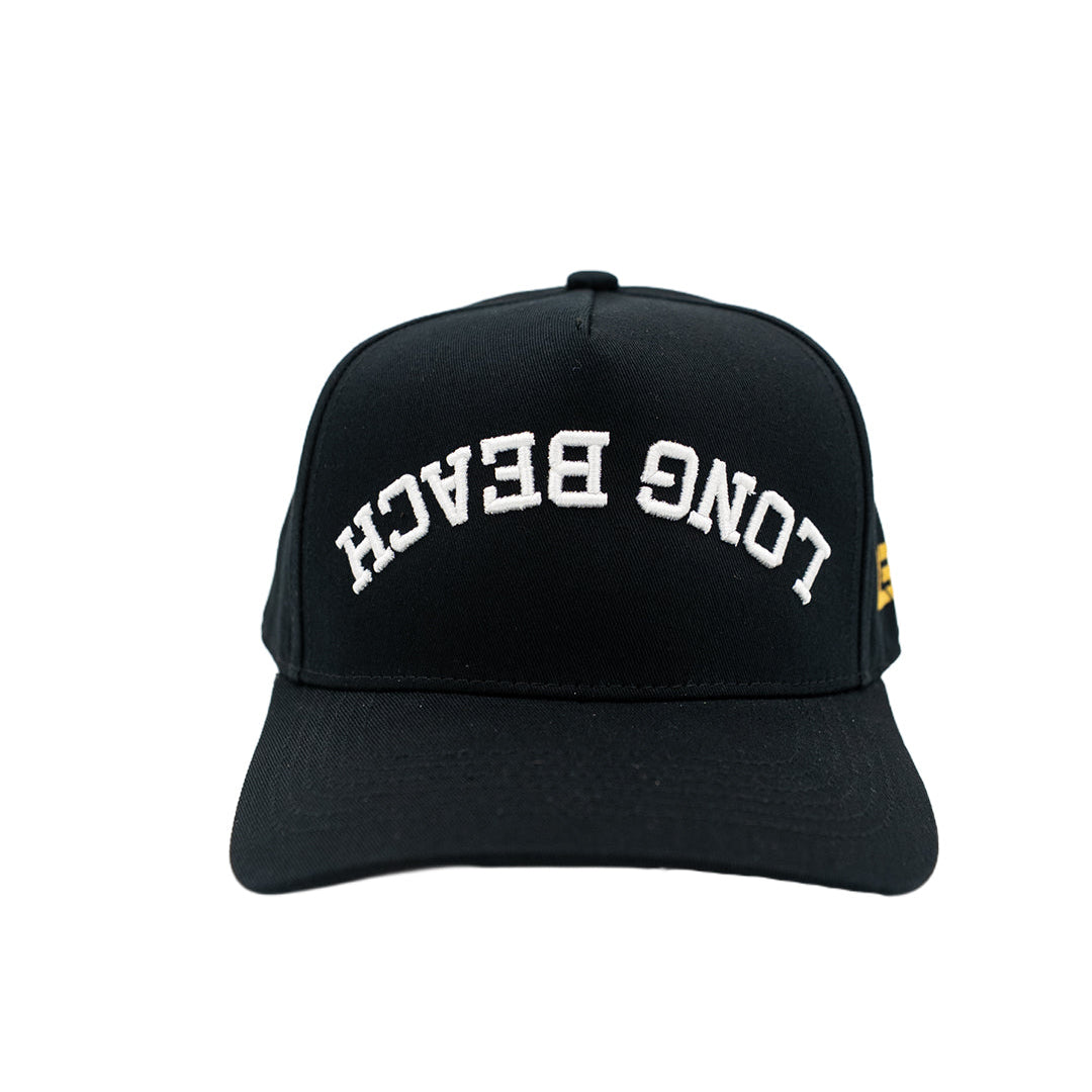 LB Arch Flipped Black Snapback- LBC Brand