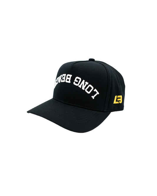 LB Arch Flipped Black Snapback- LBC Brand