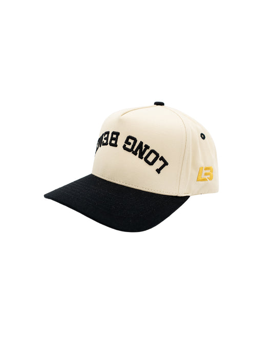 LB Arch Flipped Cream Black Snapback- LBC Brand