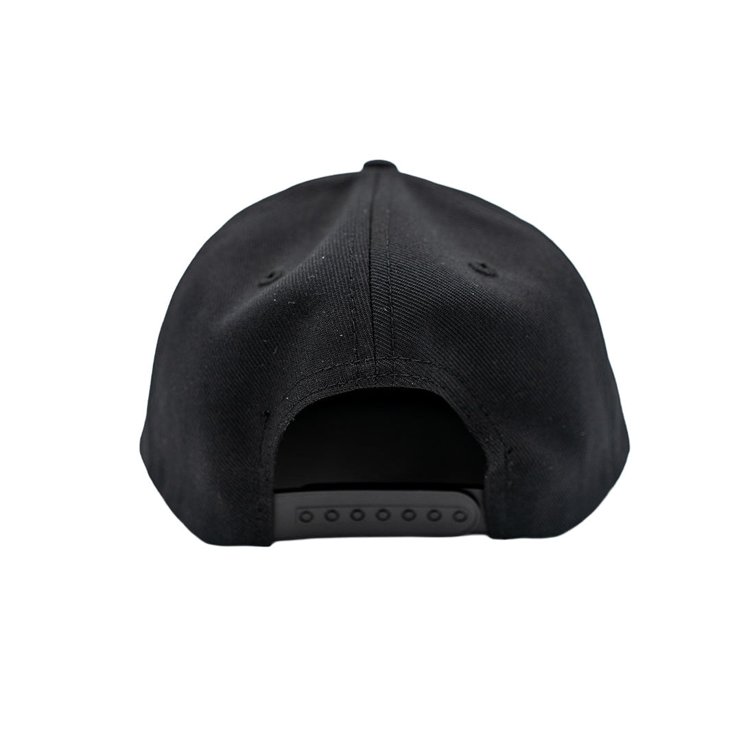 LBC Logo Black Snapback- Long Beach Coast