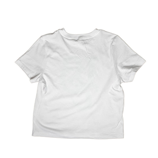 LBC Logo Women's White Boxy T-Shirt- Long Beach Coast