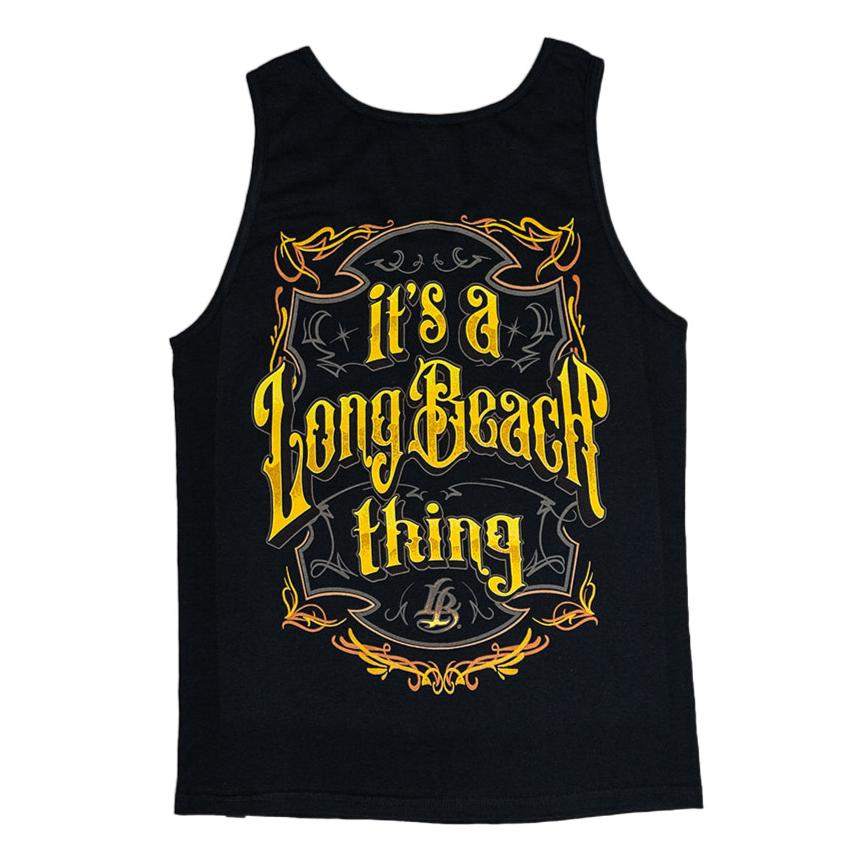 It's a Long Beach Thing Men's Black Tank Top