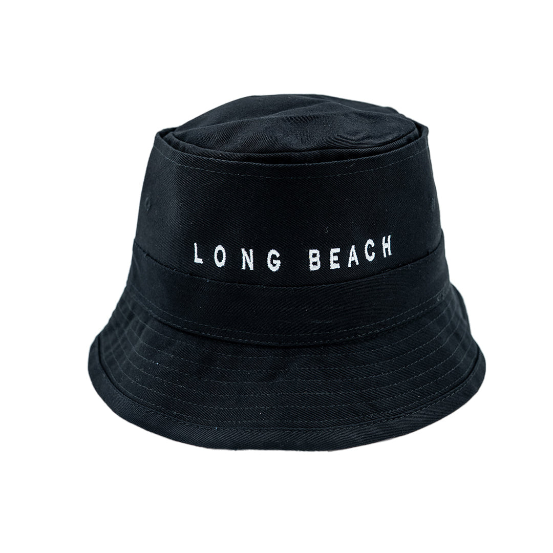 Long Beach Black Bucket Hat