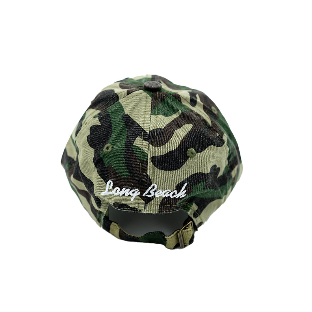 Long Beach Camo Unstructured Dad Hat