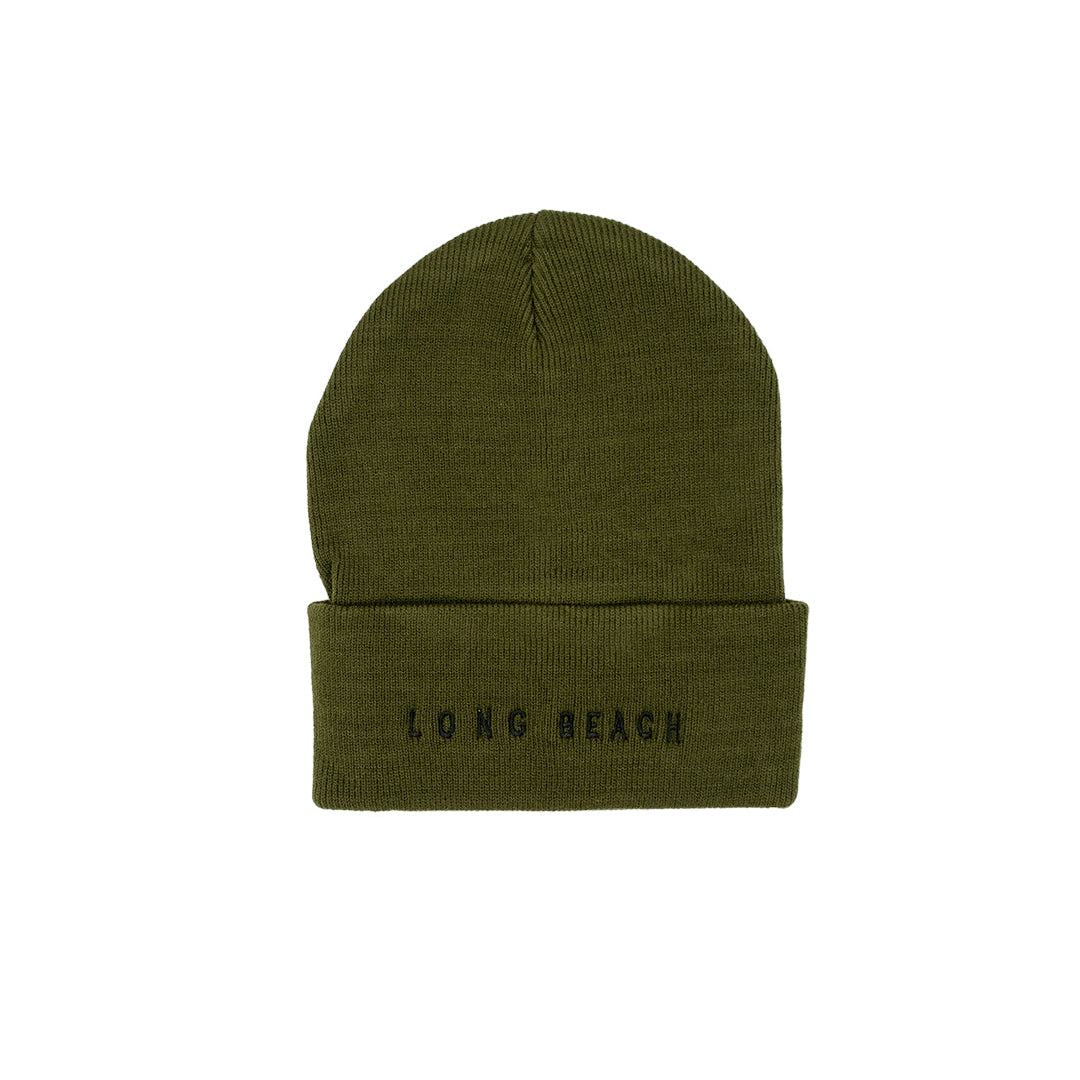 Long Beach Olive Long Beanie