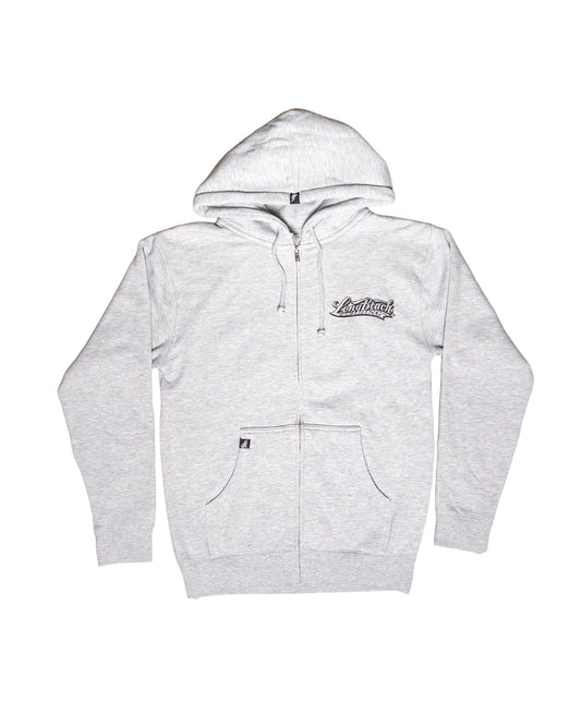 Long Live The Queen Men's Heather Grey Zip-Up Hoodie