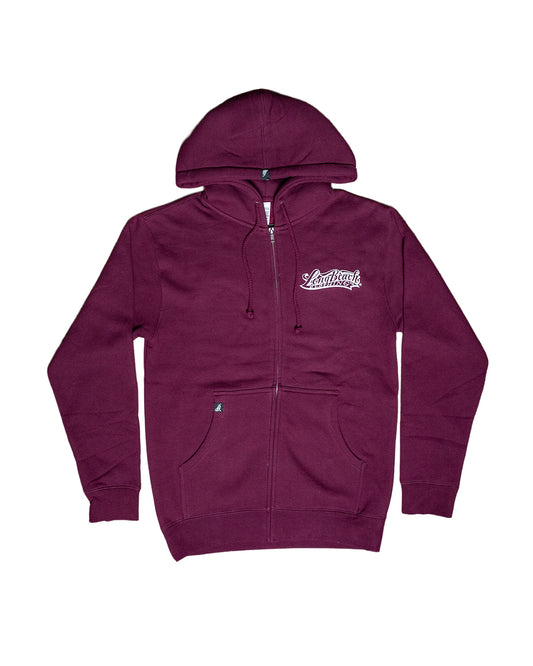 Long Live The Queen Women's Maroon Zip-Up Hoodie