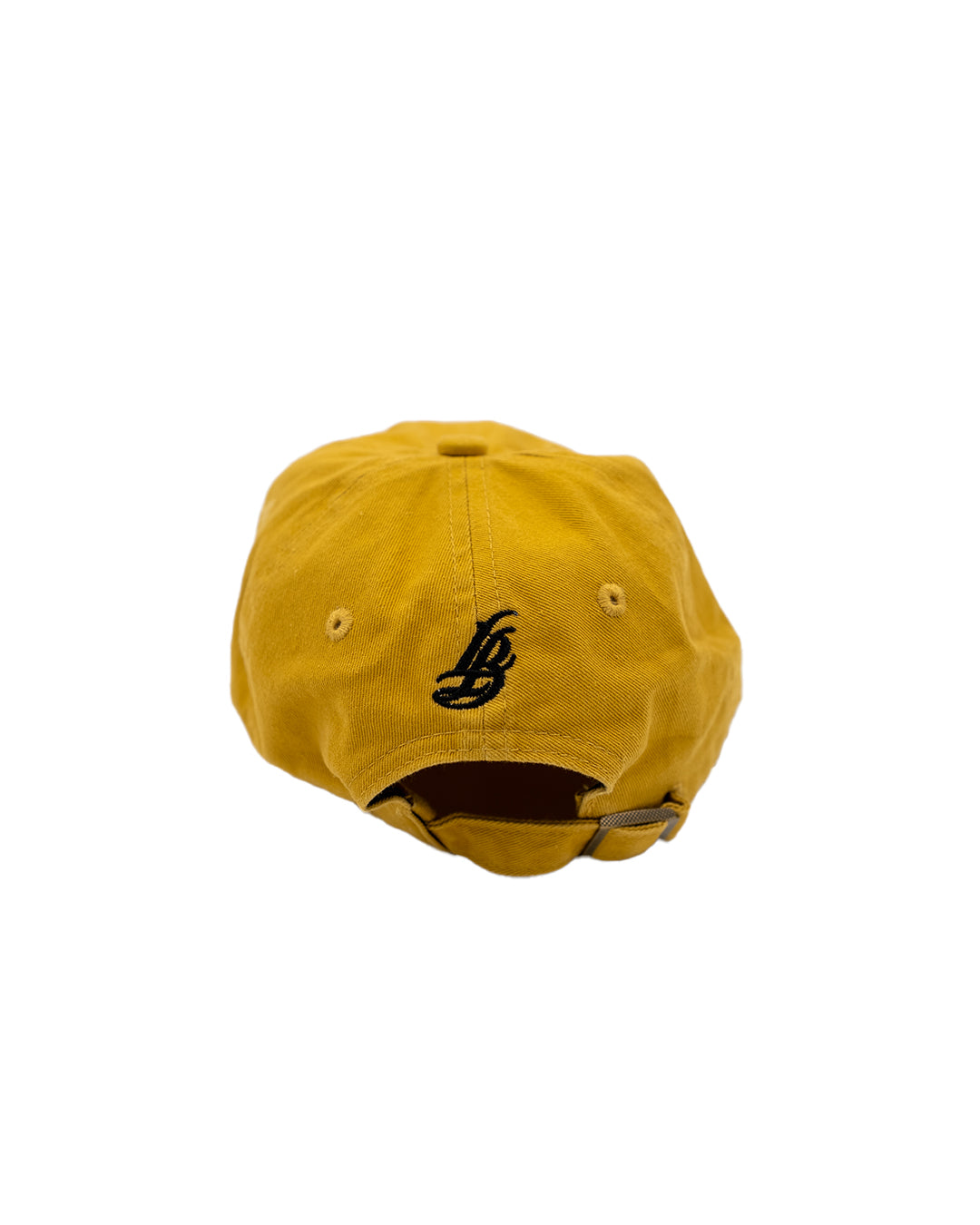 Cursive Long Beach Mustard Unstructured Dad Hat
