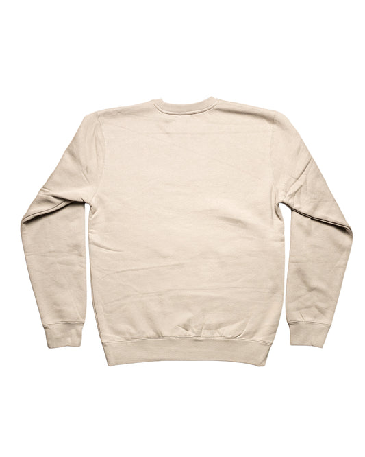 Men's Embroidered Cement Crew Neck Sweater