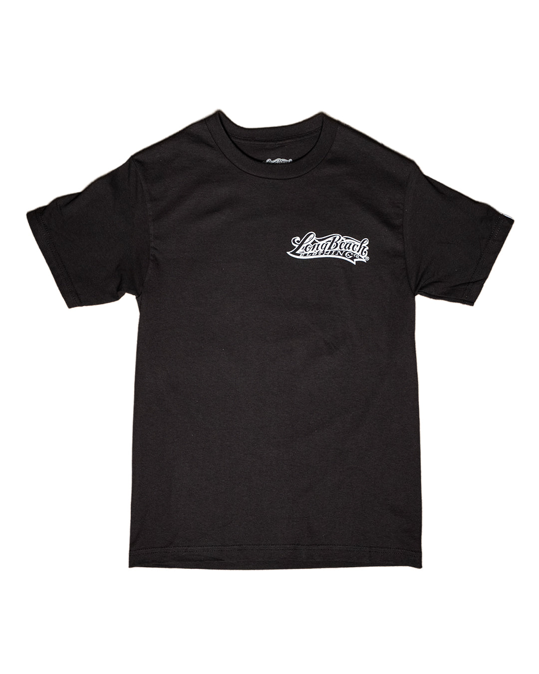 Never Made X LB Clothing Co X f/8 Studios- Santa Tree Men's Black T-Shirt