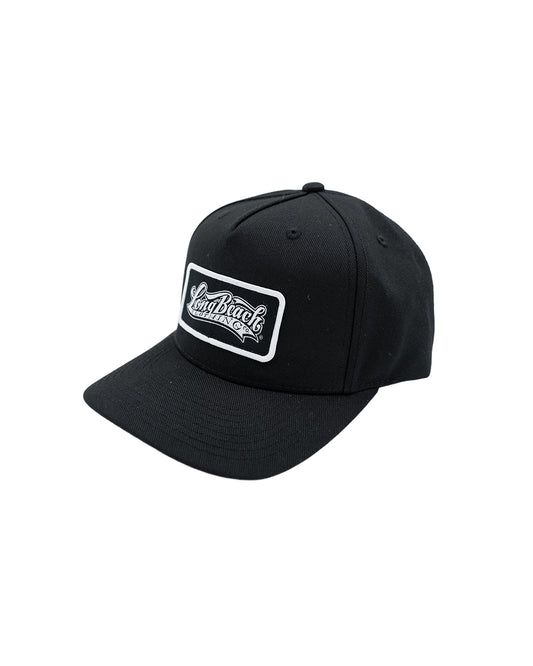 OG Logo Patch Black Snapback (Curved Bill)
