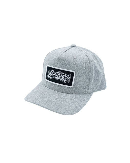 OG Logo Patch Heather Grey Snapback (Curved Bill)