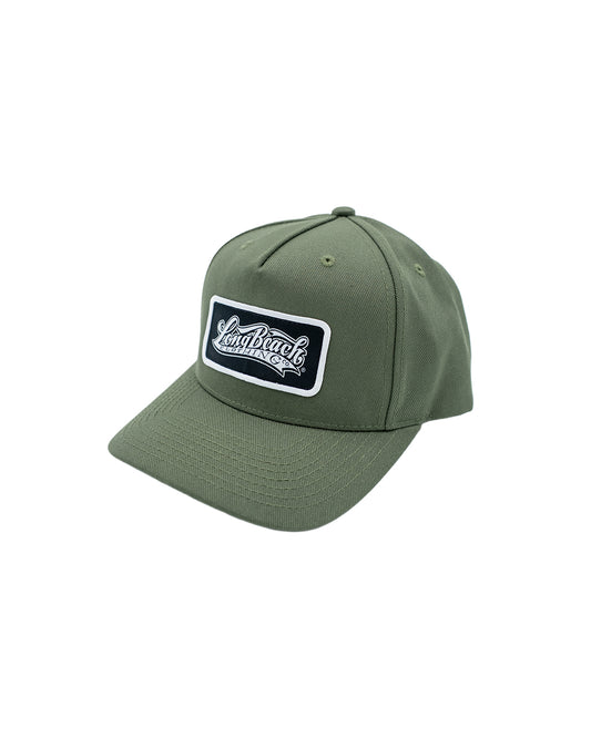 OG Logo Patch Olive Green Snapback (Curved Bill)