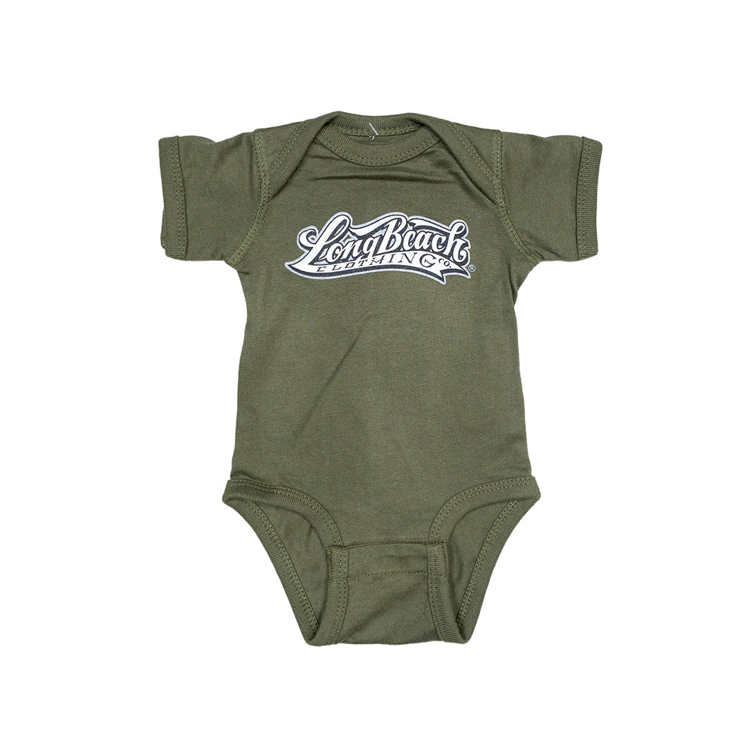 OG Logo Military Green Baby Onesie