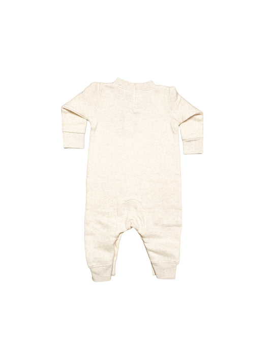 OG Logo Natural Heather Baby Fleece Jumpsuit