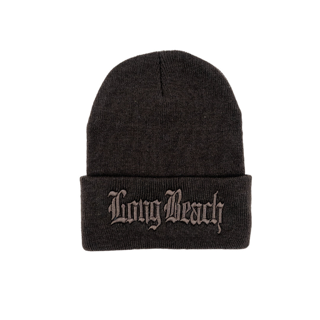 Old English All Brown Long Beanie