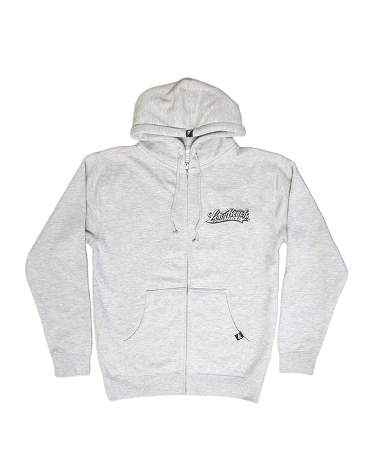 Playa Larga Men's Heather Grey Zip Up Hoodie