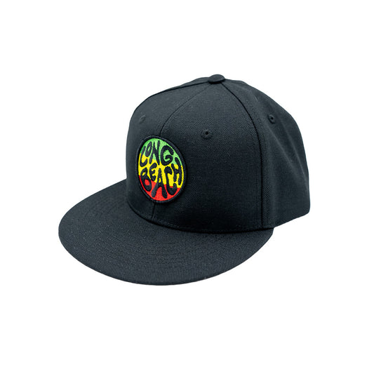 Rasta Long Beach Black Snapback