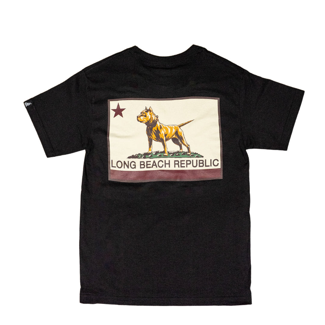 Long Beach Republic Men's Black T-shirt
