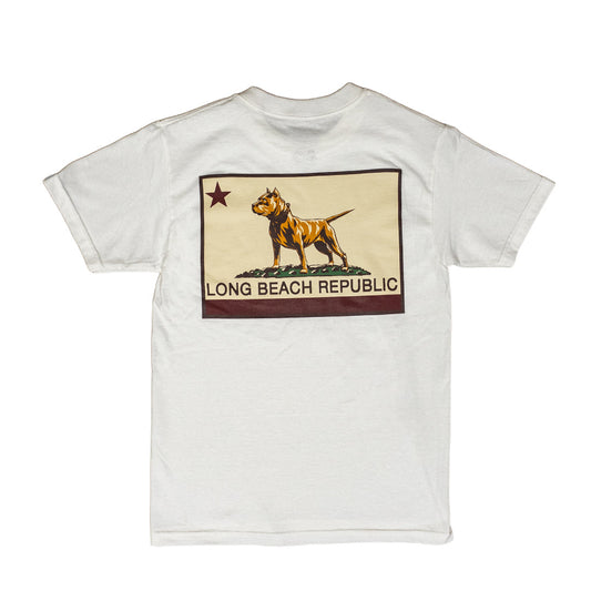 Long Beach Republic Men's White T-Shirt