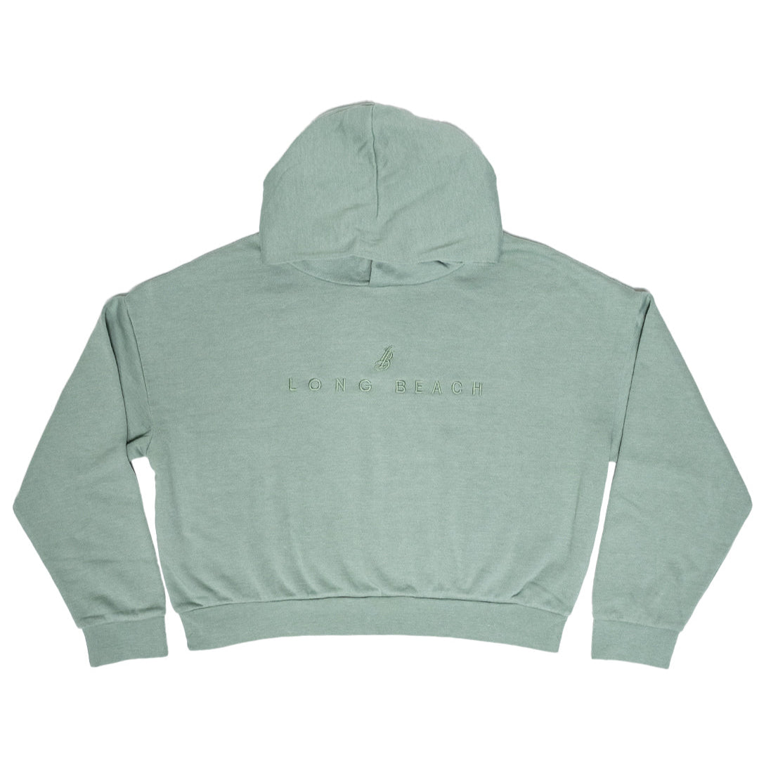 Women's Embroidered Sage Hoodie