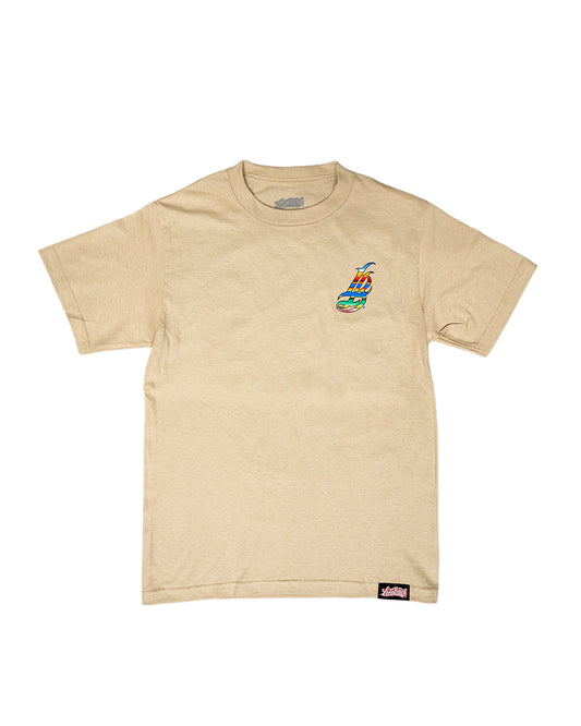 Serape Cursive LB Men's Sand T-Shirt