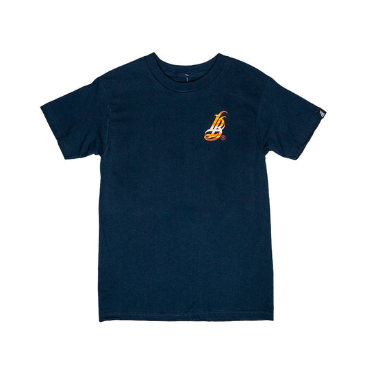 Long Beach Sunset Port Men's Navy T-Shirt